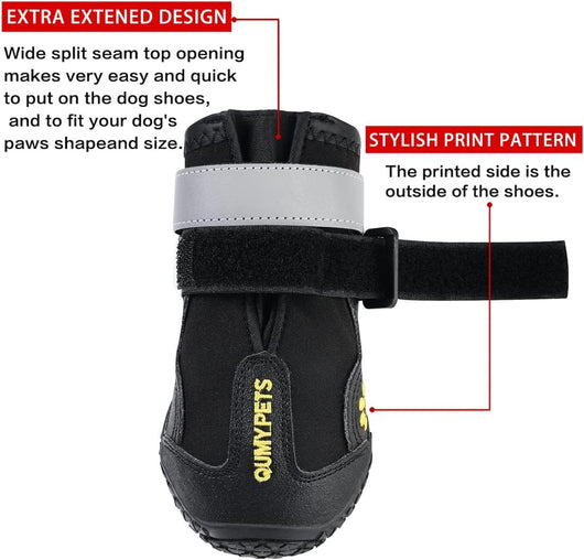 Rugged Black Dog Boots for Outdoor Adventures