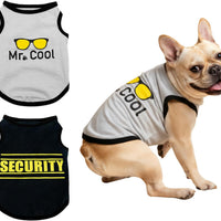 2 Pack Dog Shirts | Small Medium Dog Clothes | Cotton Puppy T-Shirts