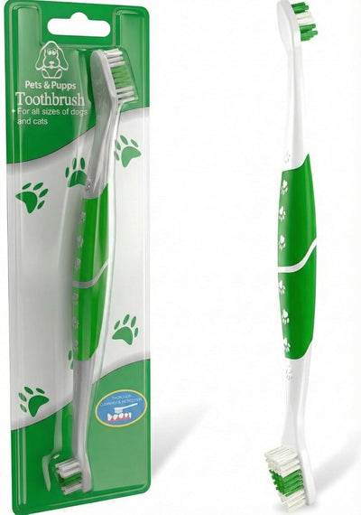 Dual Head Dog Toothbrush For Medium Large Dogs