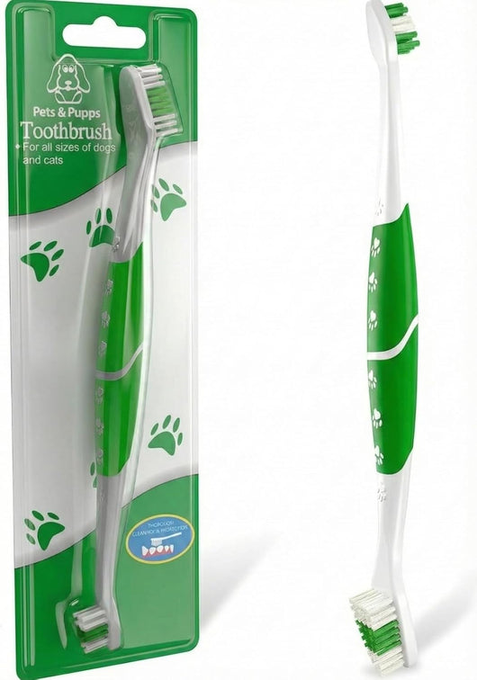 Dual Head Dog Toothbrush For Medium Large Dogs