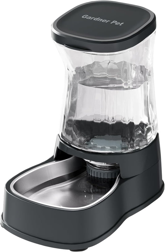 Premium automatic dog water dispenser with stainless steel bowl