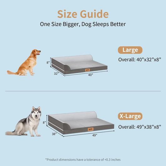 Cooling Dog Bed I Orthopedic Large Dogs