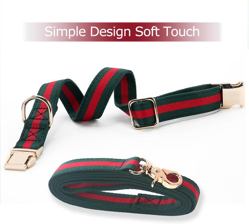 Dog Collar Set | Adjustable Durable Leash & Metal Buckle
