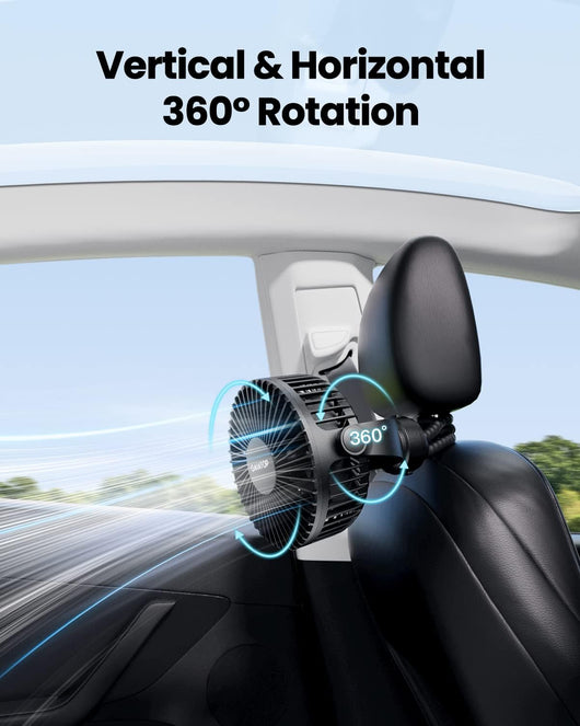 Portable Stroller Fan With Flexible Tripod Cooling