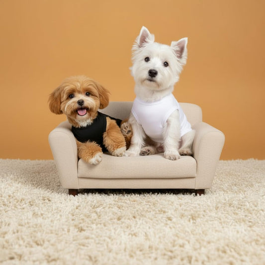 Dog Cotton Tank Top 2PCS – Large Dog Shirt Breathable