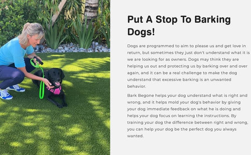 Ultrasonic Dog Bark Deterrent & Behavior Corrector I Rechargeable