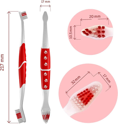 Dual Head Dog Toothbrush For Medium Large Dogs