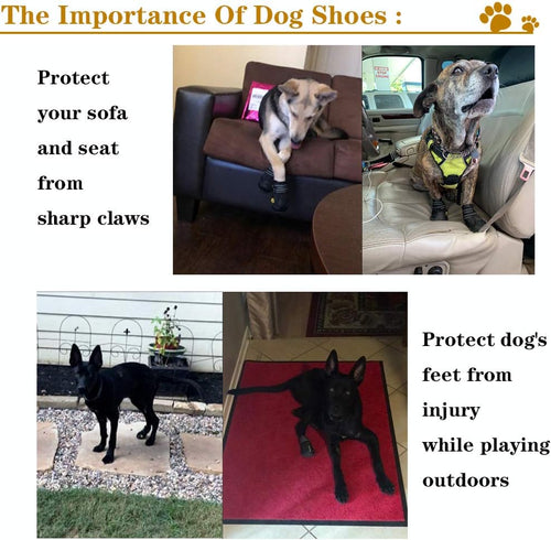 Dog Boots | Waterproof Anti-Slip Reflective Outdoor Shoes