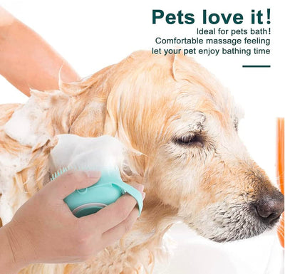 Soft Silicone Shampoo Pet Bath Massage Brush