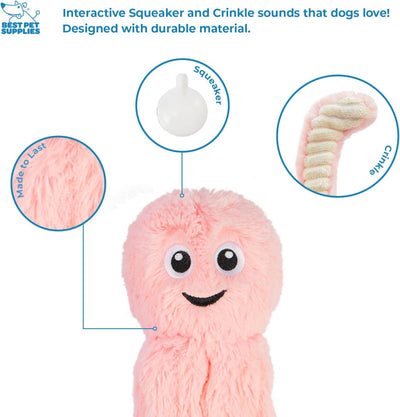 Squeaky Octopus Plush Dog Toy