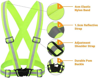 Adjustable Reflective Safety Vest for Dog Walking