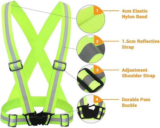 Adjustable Reflective Safety Vest for Dog Walking