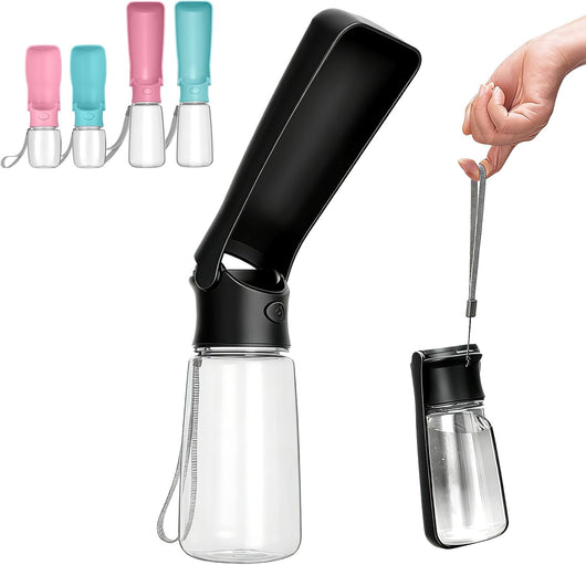 Foldable Dog Water Bottle with Travel Cup