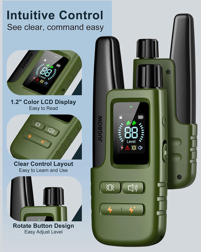 Collar with Remote I 4500FT Range, Waterproof, Rechargeable