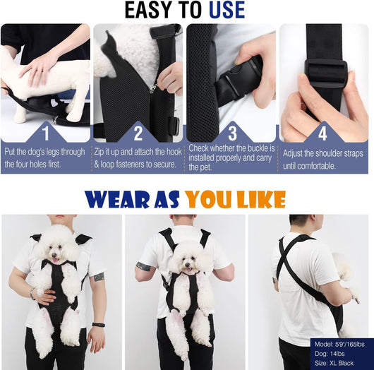 Hands-Free Dog Backpack Carrier