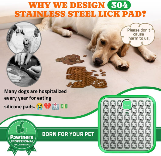 Large Stainless Steel Dog Lick Mat