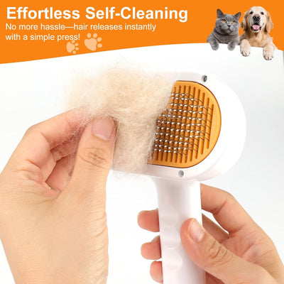3-in-1 Pet Steam Brush | Dog Deshedding Grooming Spray Brush