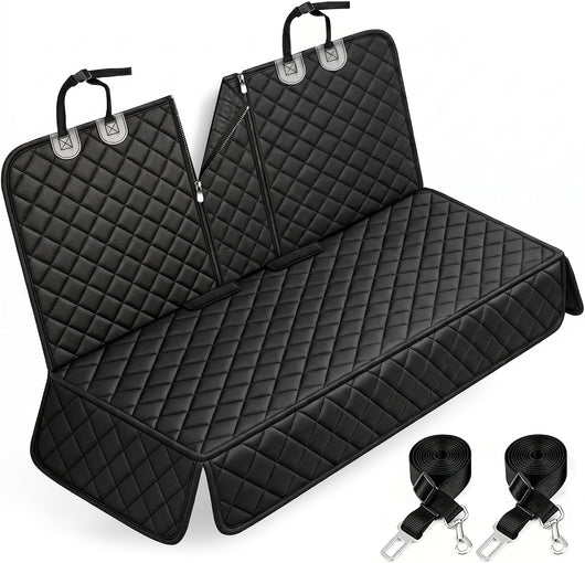 Waterproof Dog Car Seat Cover With Seat Belts