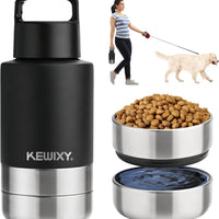 Insulated 3-in-1 Dog Travel Water Bottle Set