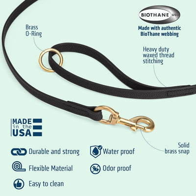 Waterproof Biothane Dog Leash for Training Adventures