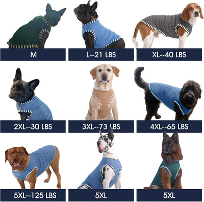 Large Dog Shirt 2 Pack | Cooling Sleeveless Tank Top for Big Breeds