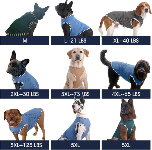 Large Dog Shirt 2 Pack | Cooling Sleeveless Tank Top for Big Breeds