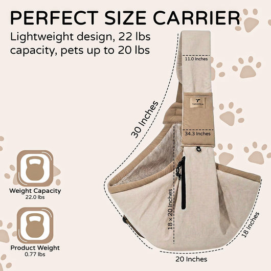 Small Dog Sling Backpack Carrier