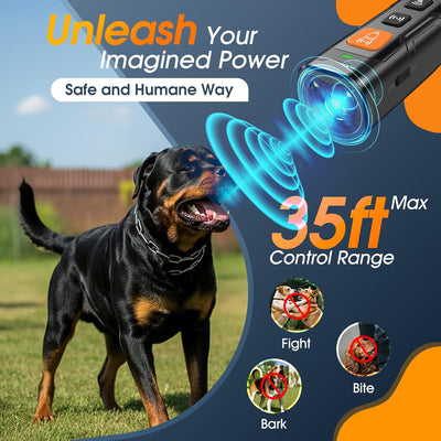Ultrasonic Dog Bark Deterrent Device I 50FT Indoor & Outdoor