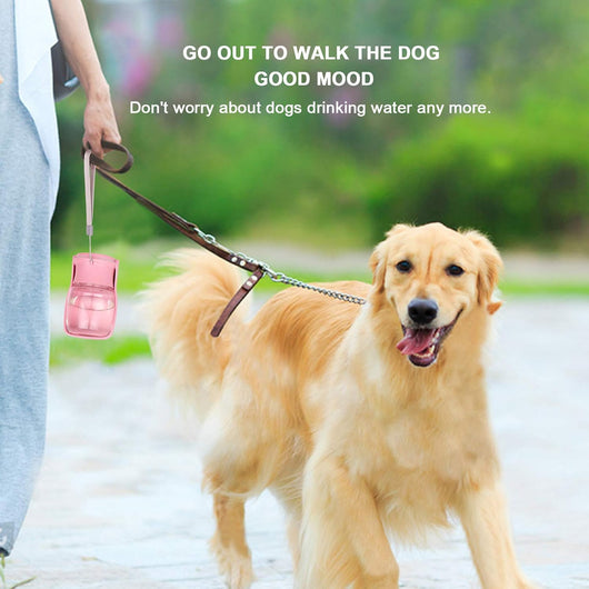 Foldable Dog Water Bottle with Travel Cup
