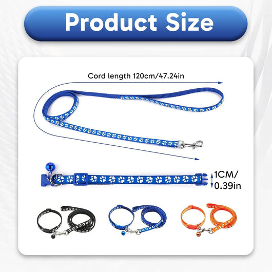 Puppy Collar Leash Set For Small Dogs