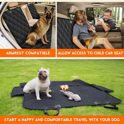 Waterproof Dog Car Seat Cover With Seat Belts