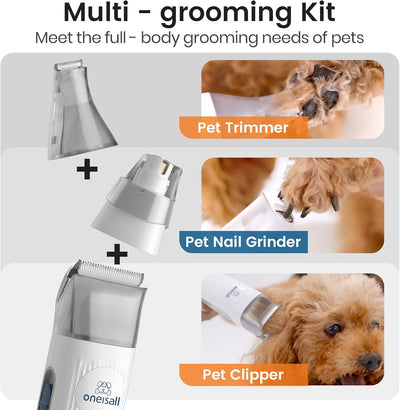 Dog Grooming Vacuum Clipper Nail Grinder Kit