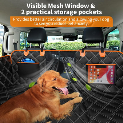 Dog Car Seat Cover Hard Bottom Extender Hammock