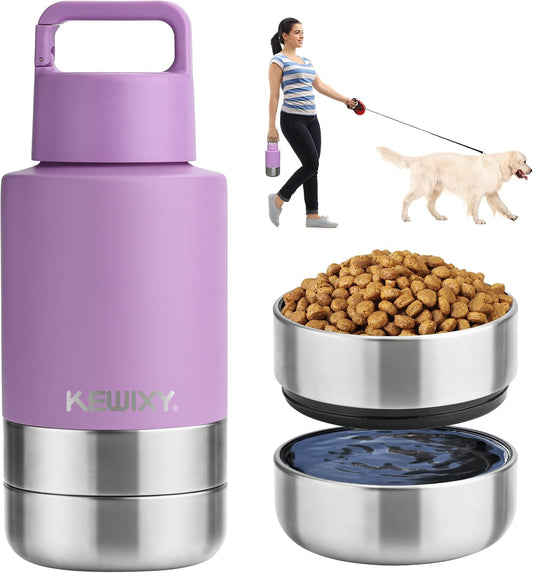 Insulated 3-in-1 Dog Travel Water Bottle Set
