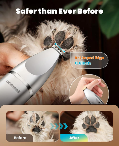 oneisall 4-in-1 LCD Dog Grooming Kit
