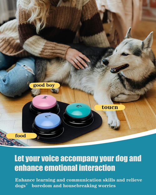 Dog Talking Buttons 9 Pack | Pet Communication Training Set