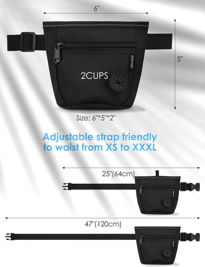 Spill-Proof Magnetic Dog Treat Pouch Training Kit