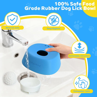 Slow Feeder Lick Bowl for Mess-Free Enrichment