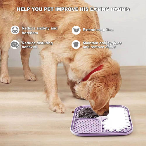 Dog Lick Mat 2-Pack with Suction Cups