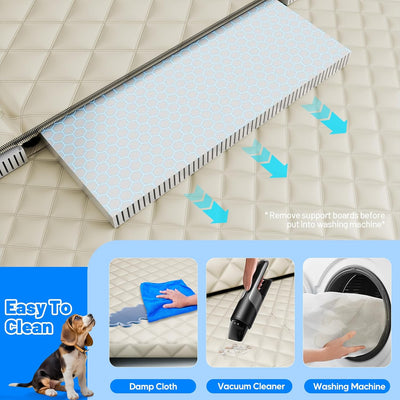 Dog Car Seat Cover Hard Bottom Extender