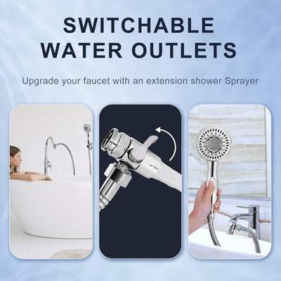 Pet Shower Sprayer with Universal Faucet Adapter