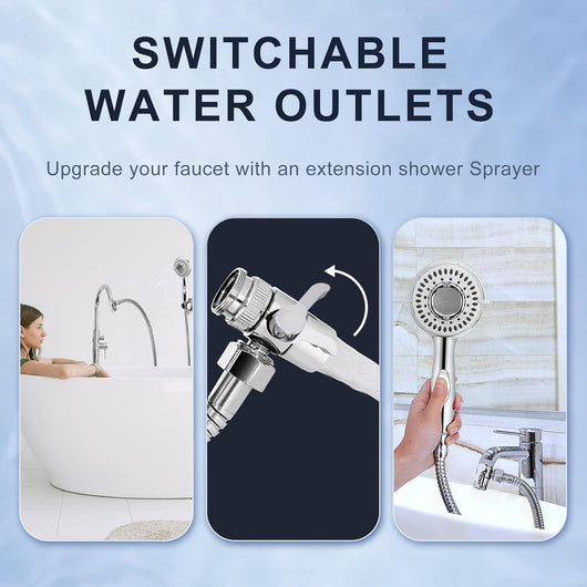 Pet Shower Sprayer with Universal Faucet Adapter