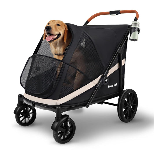 Large dog stroller for outdoor walking and travel