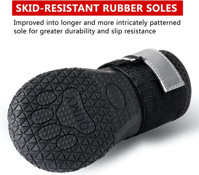 Rugged Black Dog Boots for Outdoor Adventures