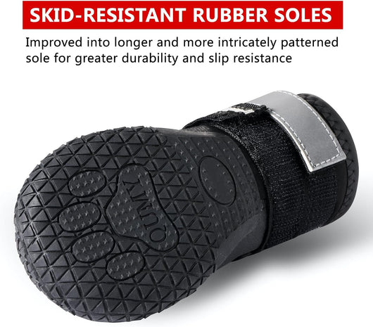 Rugged Black Dog Boots for Outdoor Adventures