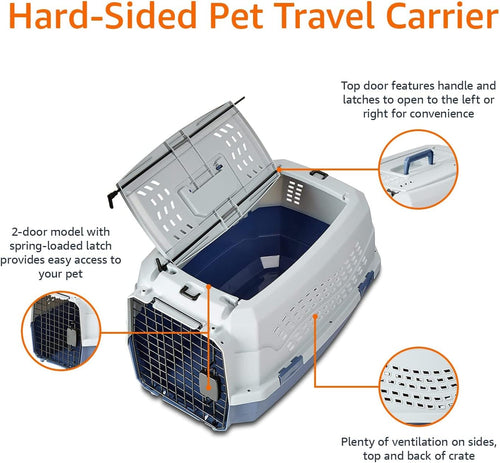 Portable Hard-Sided Dog Travel Carrier