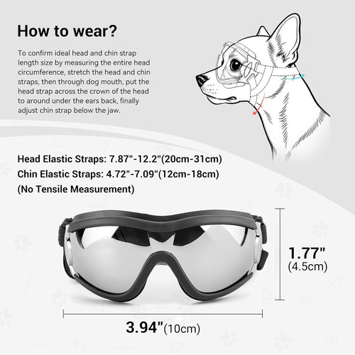 Dog Sunglasses Anti I Fog UV Protection for Small Dogs