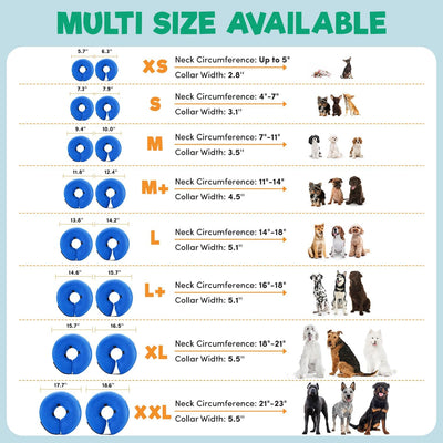 Inflatable Dog Cone Collar | Soft Donut Recovery