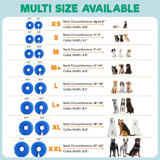 Inflatable Dog Cone Collar | Soft Donut Recovery