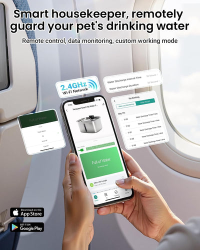 Smart Stainless Steel Dog Water Fountain System